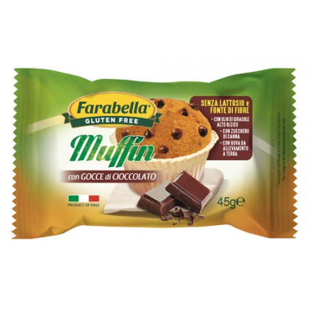 Bioalimenta Farabella Muffin Gocce Di Cioccolato 45 G