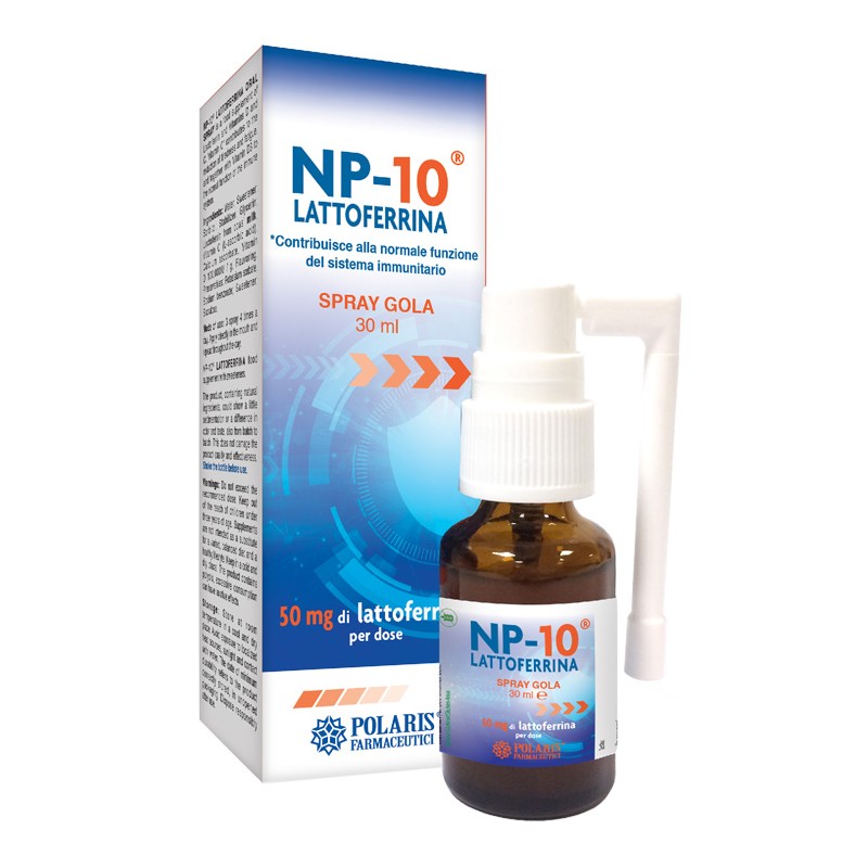 Polaris Farmaceutici Np-10 Lattoferrina Spray Gola 30 Ml