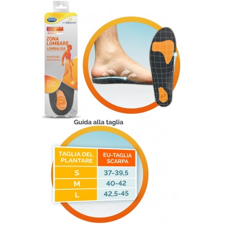 Scholl's Wellness Company Scholl Plantare Lombare L 2 Pezzi