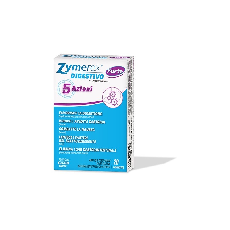 Wilco Farma Su Zymerex Digestivo Forte 5 Azioni 20 Compresse Masticabili