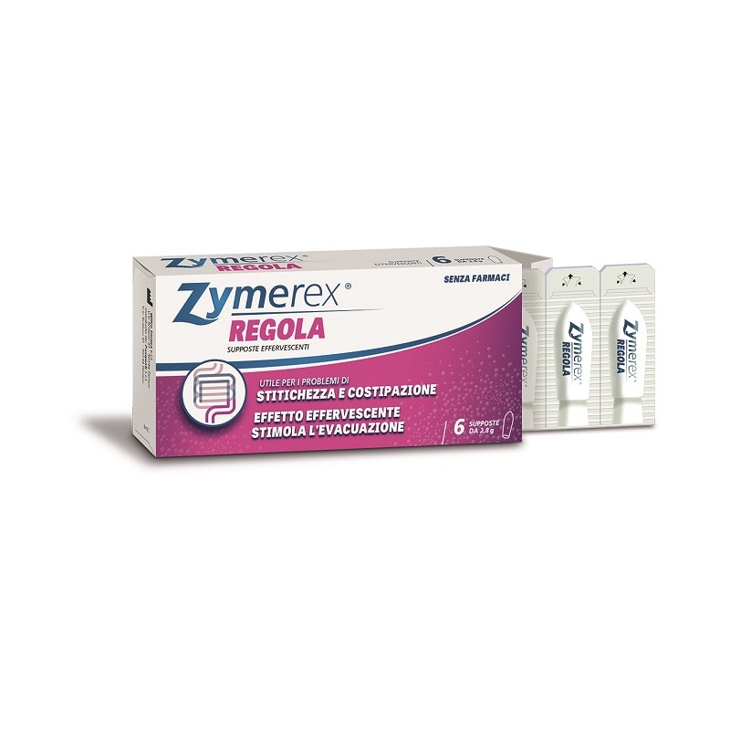 Difar Distribuzione Zymerex Regola Supposte 6 Pezzi