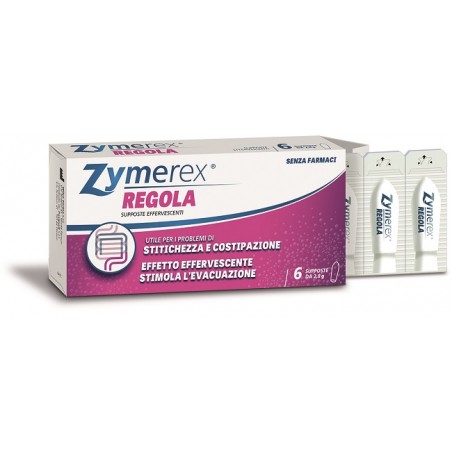 Difar Distribuzione Zymerex Regola Supposte 6 Pezzi