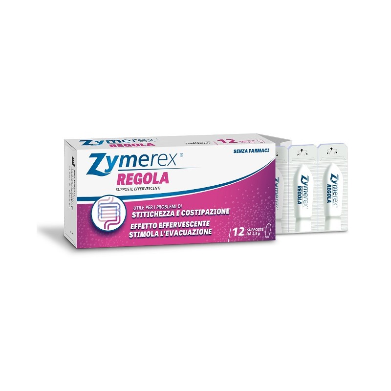 Difar Distribuzione Zymerex Regola Supposte 12 Pezzi