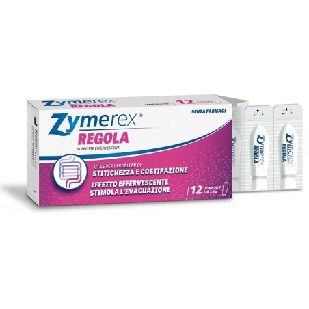 Difar Distribuzione Zymerex Regola Supposte 12 Pezzi