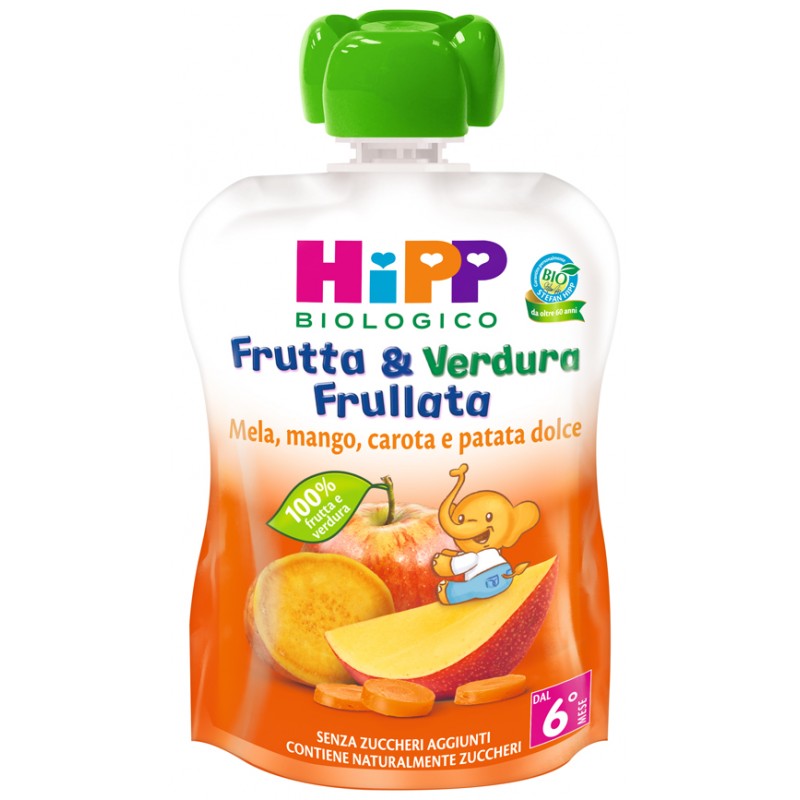 Hipp Italia Hipp Bio Frutta & Verdura Mela Mango Carota Patata Dolce 90 G