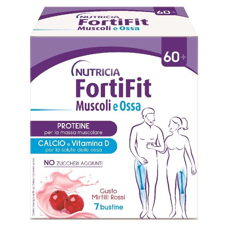 Danone Nutricia Soc. Ben. Fortifit Muscoli&ossa Mirtillo Rosso 7 Bustine