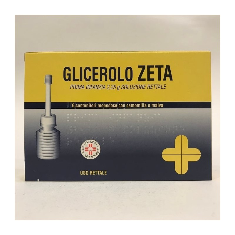 Zeta Farmaceutici Glicerolo Zeta Prima Infanzia 2,25 G Soluzione Rettale Glicerolo Zeta Bambini 4,5 G Soluzione Rettale Glicerol