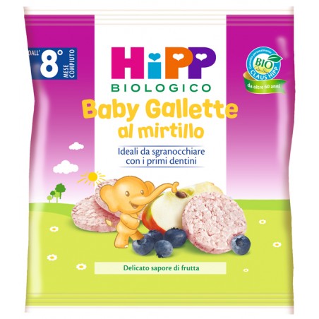 Hipp Baby Gallette Di Riso Al Mirtillo 30 G