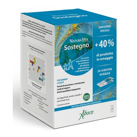 Aboca Societa' Agricola Natura Mix Advanced Sostegno Orosolubile 28 Bustine Confezione Speciale