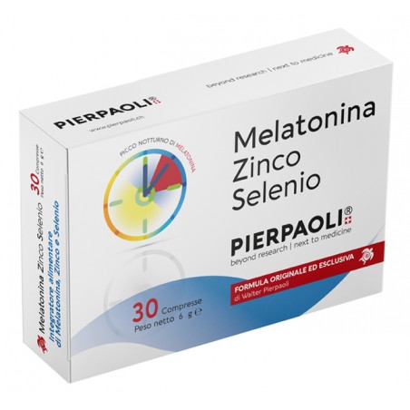 Pierpaoli Exelyas Melatonina Zinco Selenio 30 Compresse