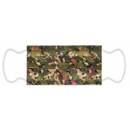 C&s Italy Mymask Pro Tipo I Mascherina Chirurgica Cuori Militari 10 Pezzi