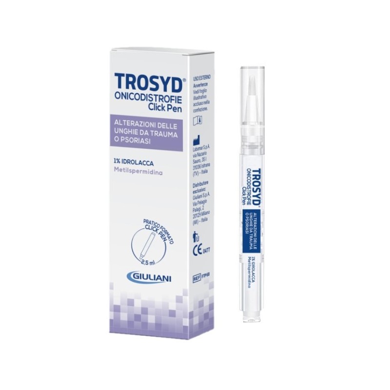 Trosyd Onicodistrofie Click Pen per il trattamento delle alterazioni ungueali 2,5 ml