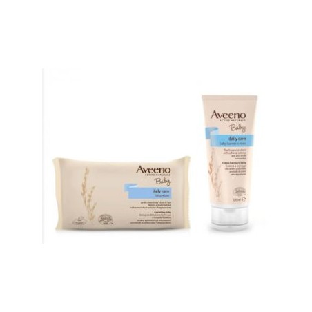 Johnson & Johnson Aveeno Baby Barrier 100 Ml + Baby Wipes Promo