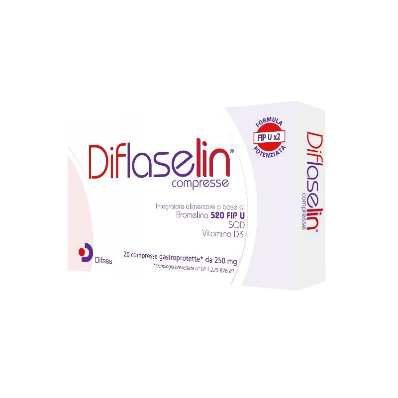 Difass International Diflaselin 20 Compresse Gastroprotette 250 Mg