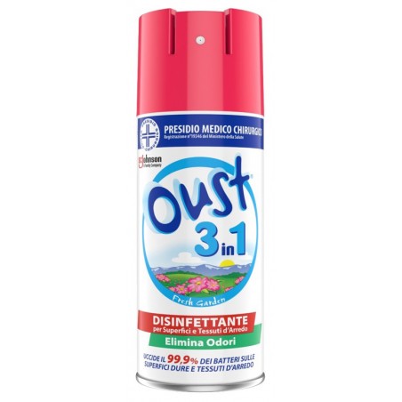 S. C. Johnson Italy Oust 3 In 1 Fresh Garden Disinfettante Superfici E Tessuti D'arredo 400 Ml