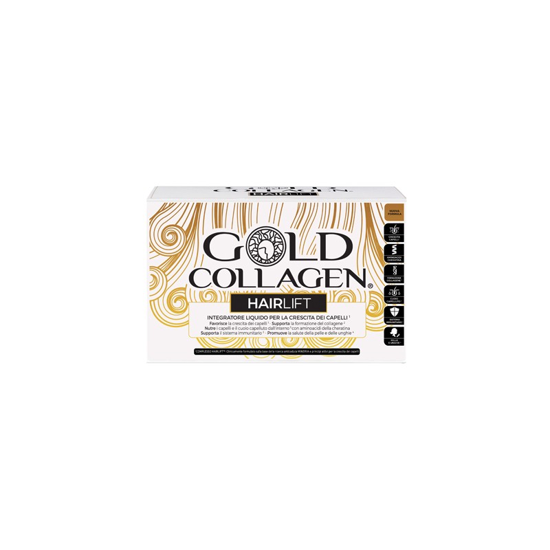 Minerva Research Labs Gold Collagen Hairlift 10 Flaconcini Da 50 Ml