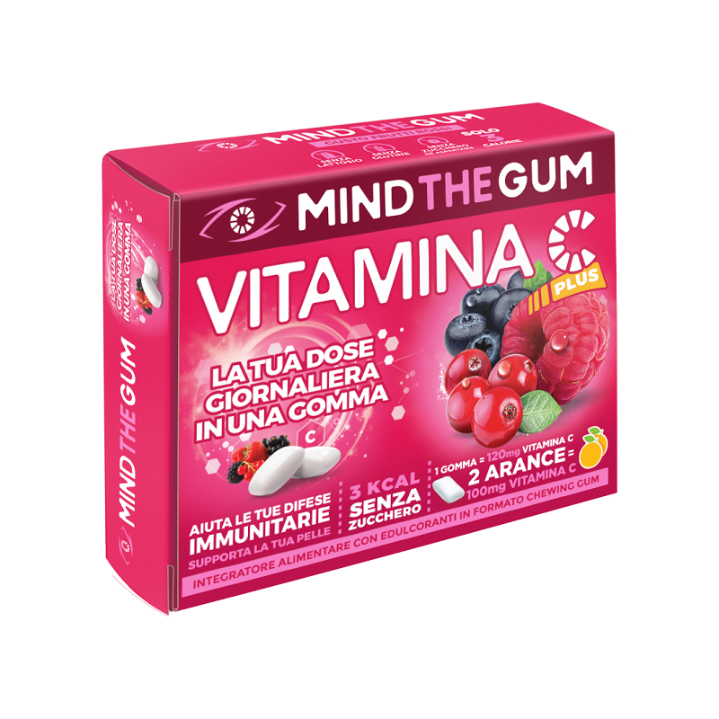 Dante Medical Solution Mind The Gum Vitamina C Frutti Rossi 18 Gomme Confettate Senza Zucchero