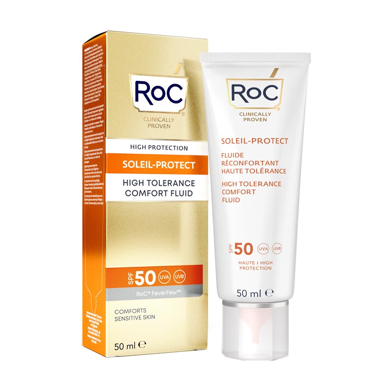 Roc Opco Llc Roc Fluido Solare Viso Spf 50 Elevata Tollerabilita' 50 Ml