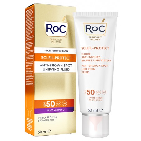 Roc Opco Llc Roc Fluido Solare Viso Spf 50+ Antimacchie Brune 50 Ml