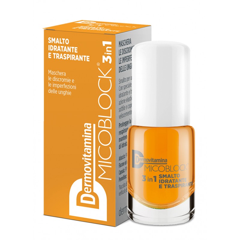 Pasquali Dermovitamina Micoblock 3 In 1 Smalto Idratante E Traspirante Giallo 5 Ml