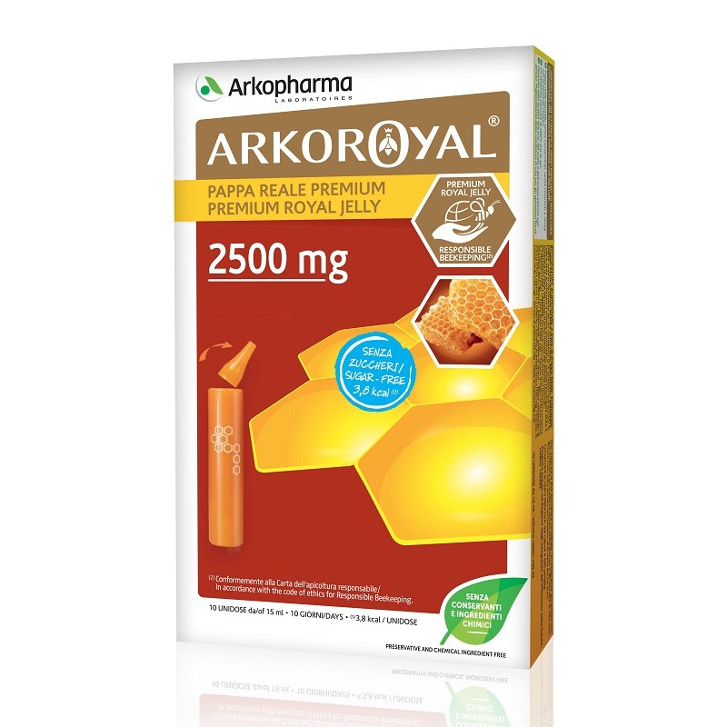 Arkofarm Arkoroyal Pappa Reale 2500 Mg Senza Zucchero 10 Fiale