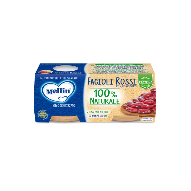 Danone Nutricia Soc. Ben. Mellin Omogeneizzato Fagioli Rossi 2 X 80 G