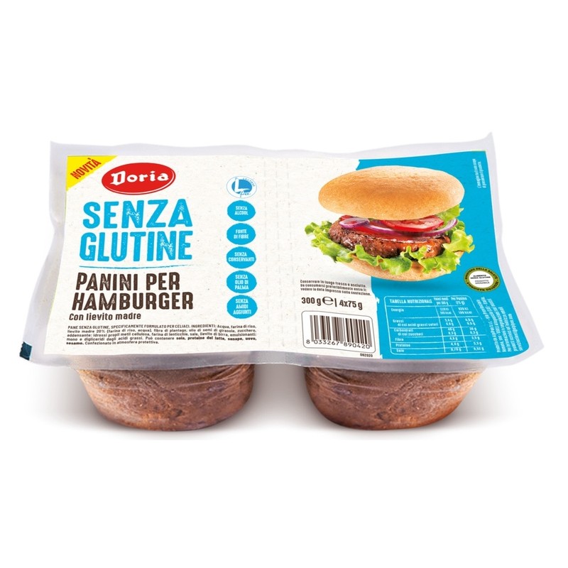 Alpipan Doria Panini Hamburger 4x75 G