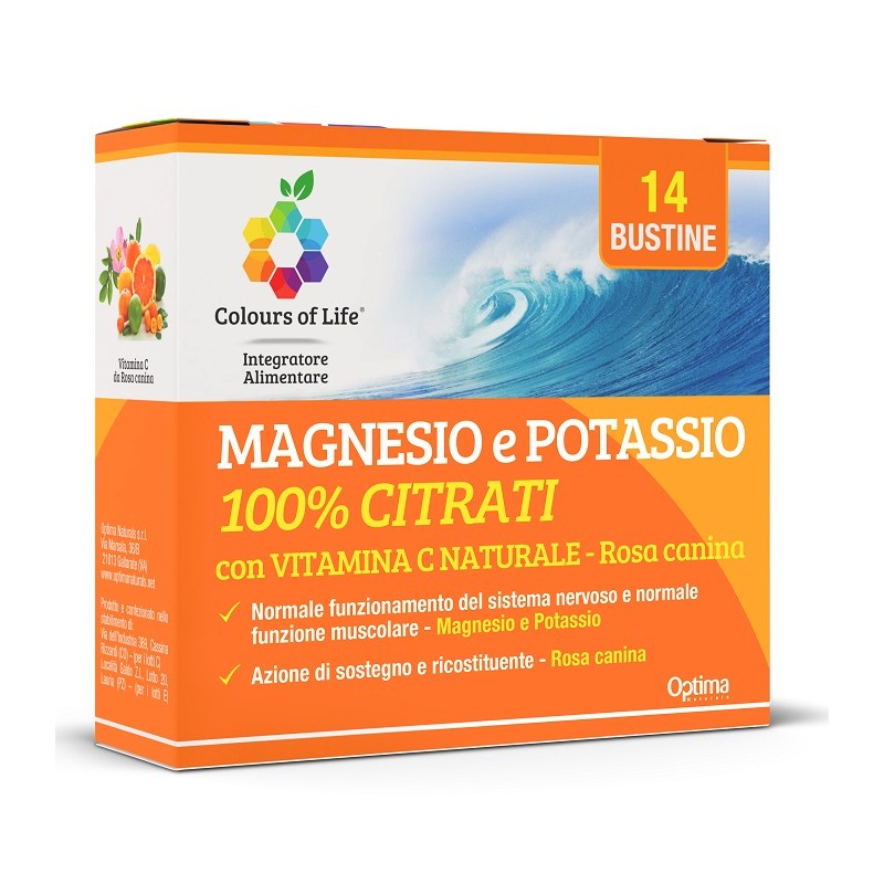 Optima Naturals Magnesio Potassio Vit C 14 Bustine