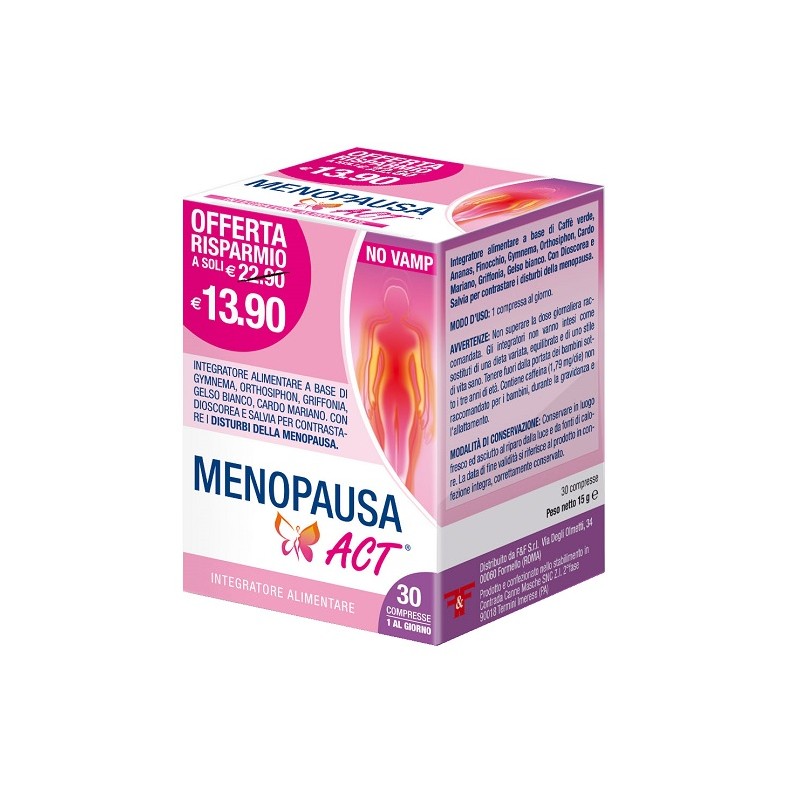 F&f Menopausa Act 30 Compresse