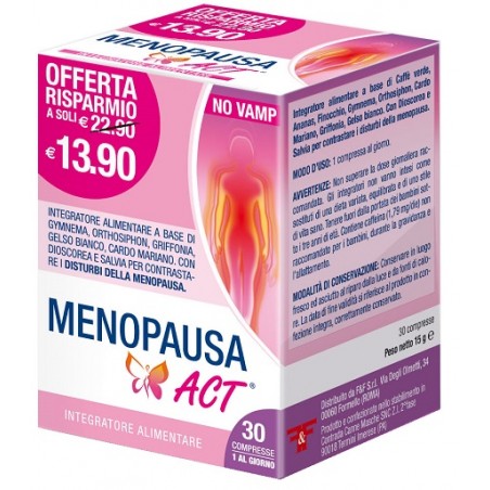 F&f Menopausa Act 30 Compresse