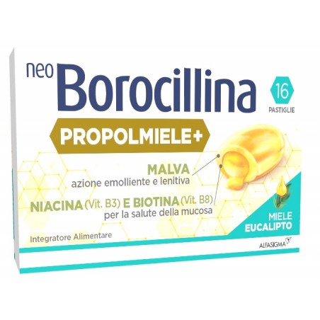 16 pastiglie neoborocillina propolmiele eucalipto