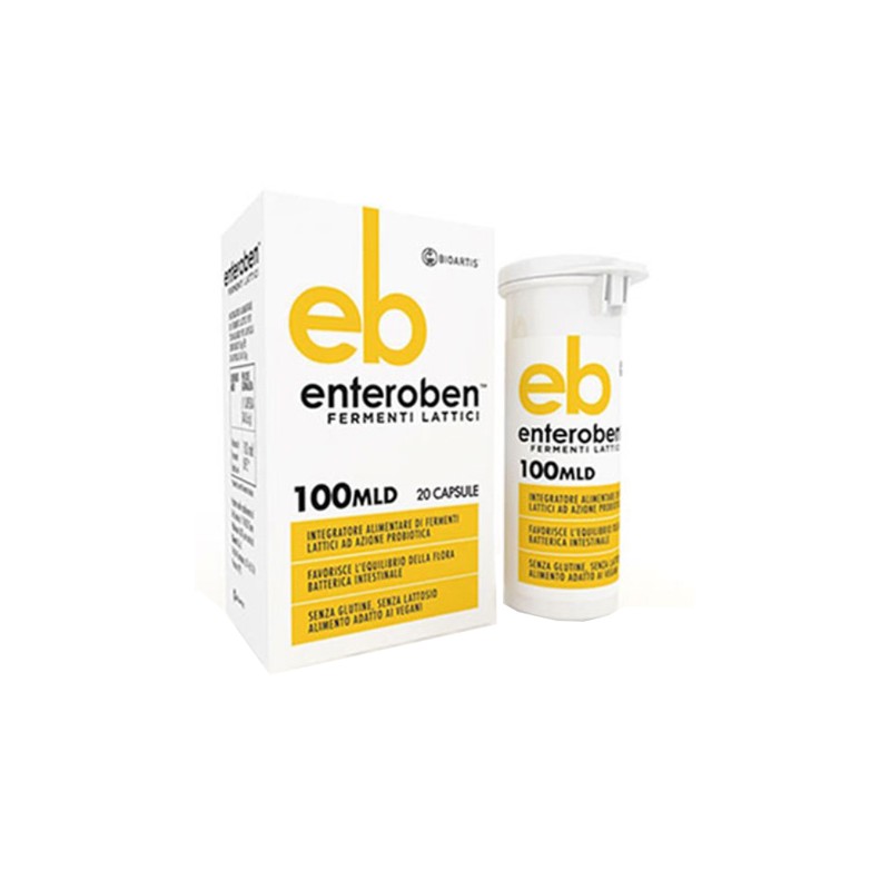 Bioartis Enteroben 100mld 20 Capsule Vegetali