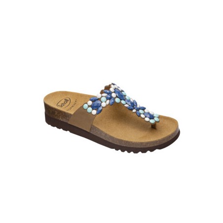 Scholl Shoes Alicia Flip-flop Microfibre+beads W Blu Light/multi 41