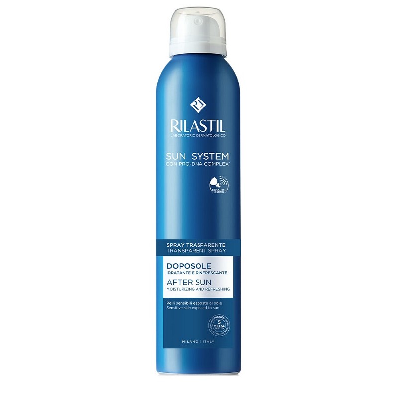 Ist. Ganassini Rilastil Sun System Doposole Spray Trasparente Doposole Idratante E Rinfrescante 200 Ml