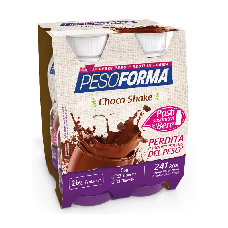 Nutrition & Sante' Italia Pesoforma Choco Shake 4x236 Ml