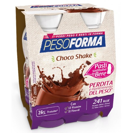 Nutrition & Sante' Italia Pesoforma Choco Shake 4x236 Ml