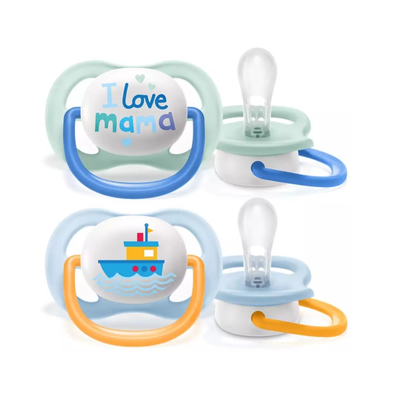 Philips Avent Ultra Air Succhietto Mama/boat Maschio 0-6 Mesi 2 Pezzi