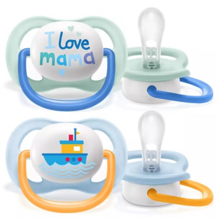 Philips Avent Ultra Air Succhietto Mama/boat Maschio 0-6 Mesi 2 Pezzi