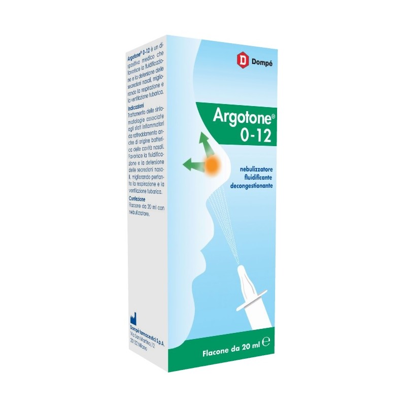 Dompe' Farmaceutici Argotone 0-12 Spray Nasale 20 Ml