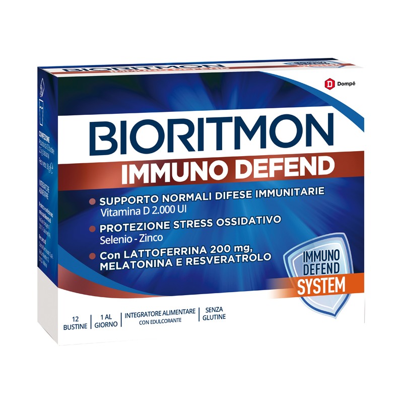 12 bustine di Bioritmon Immuno Defend Stimolante Difese