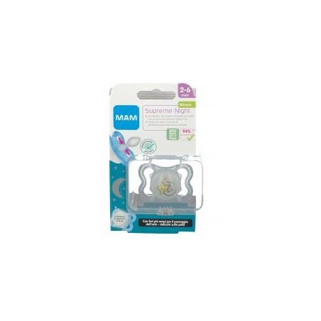 Bamed Baby Italia Mam Supreme Night 2-6 Silicone 1x Neutro