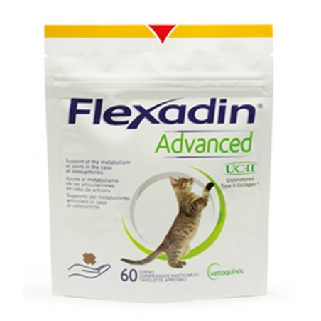 Vetoquinol Italia Flexadin Advanced Gatto Tutte Le Taglie Busta Da 60 Tavolette Appetibili Masticabili