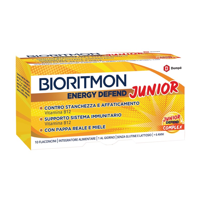 Bioritmon Energy Defend Junior integratore in 10 Flaconcini