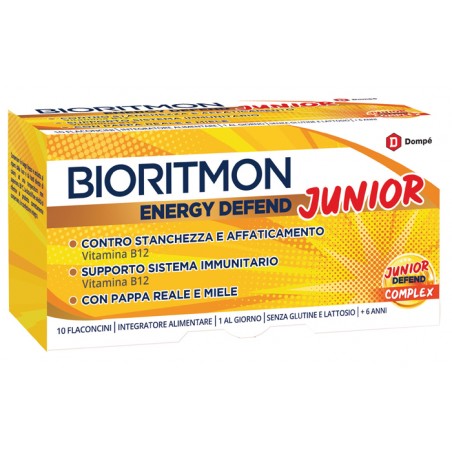 Dompe' Farmaceutici Bioritmon Energy Defend Junior 10 Flaconcini 10 Ml