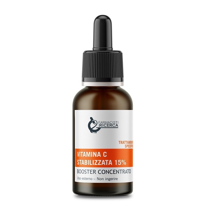 flaconcino in vetro di siero booster vitamina c fpr