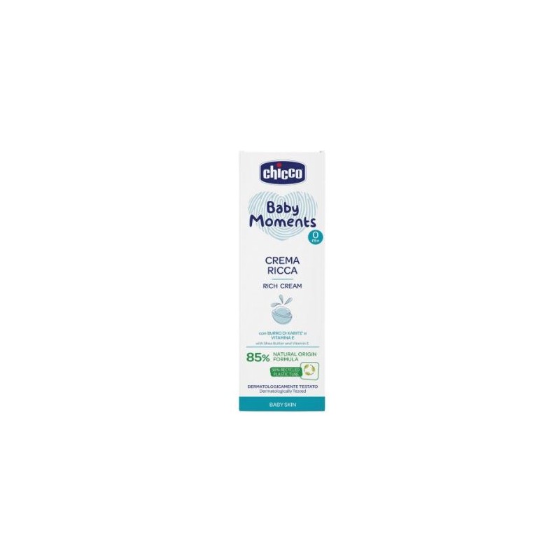 Chicco Baby Moments Crema Ricca Con Burro Di Karite' E Vitamina E 100 Ml