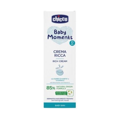 Chicco Baby Moments Crema Ricca Con Burro Di Karite' E Vitamina E 100 Ml