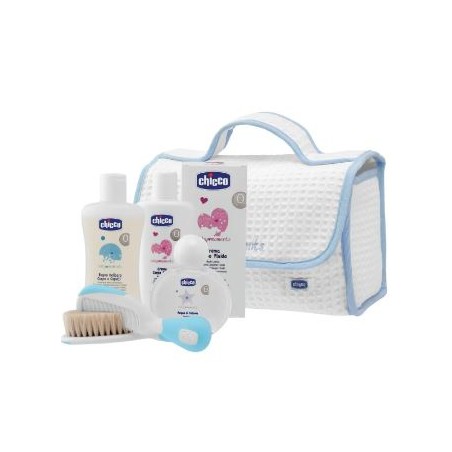 Chicco Baby Moments Beauty Maniglia Azzurro Bagno Delicato Corpo-capelli Pelli Delicate 200 Ml + Crema Corpo Pelli Delicate 200m