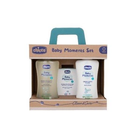 Chicco Baby Moments Set Bagno Delicato Corpo-capelli Pelli Delicate 200 Ml + Crema Corpo Pelli Delicate 200 Ml + Acqua Di Coloni