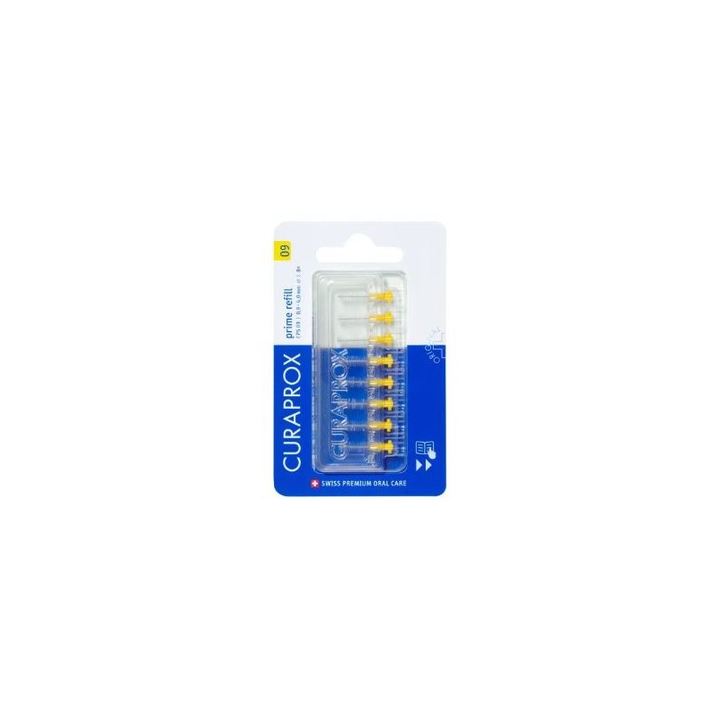 Curaden Ag Curaprox Capsule 09 Scovolino Prime Refill Yellow 8 Pezzi